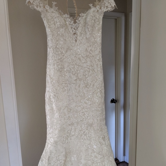 Eddy K. Corsica Ivory wedding dress - size 4 - Picture 2 of 8